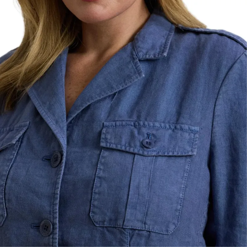 LAUREN RALPH LAUREN Business Suit Coat Women's Blue-4