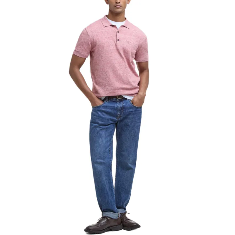 BARBOUR Polo Shirts Men Pink-2