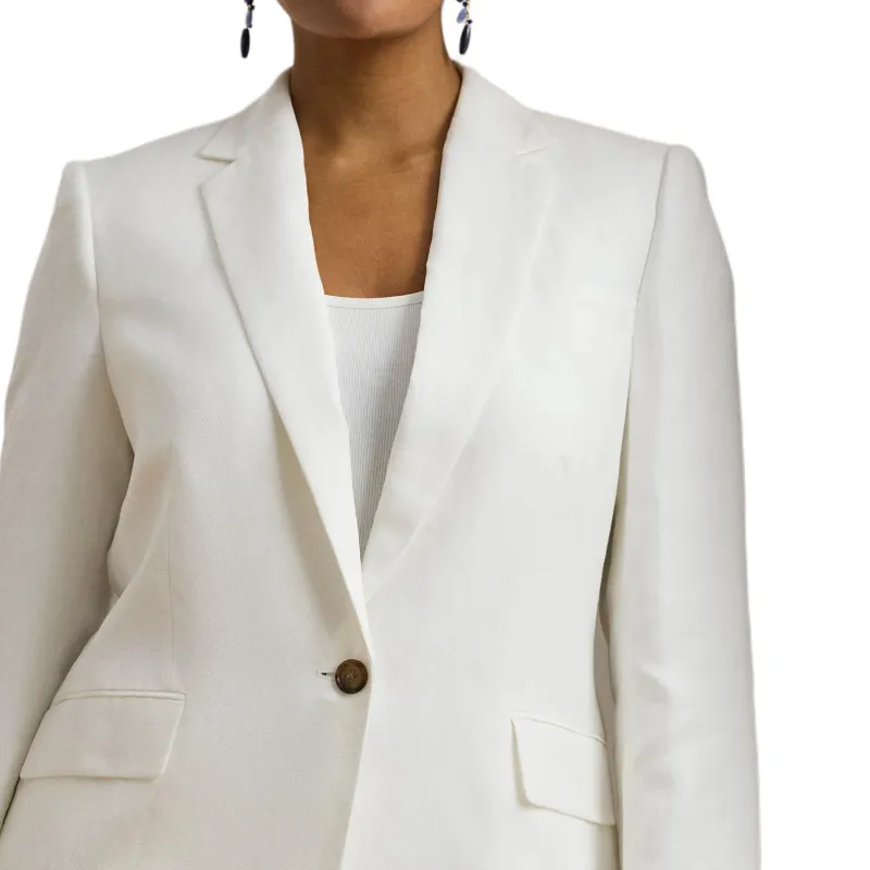 LAUREN RALPH LAUREN Business Suit Coat Women's White-4