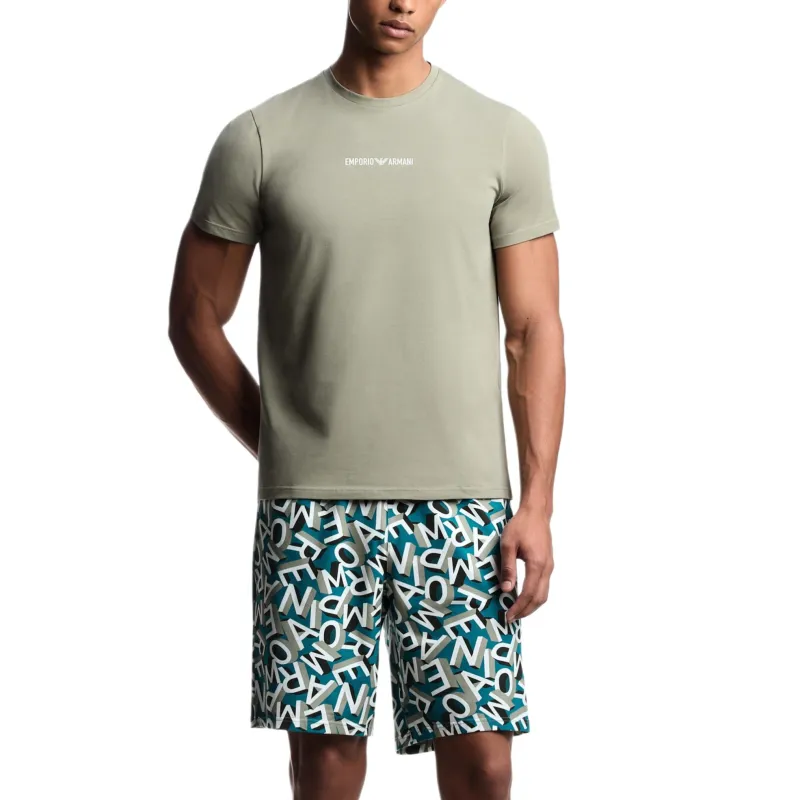EMPORIO ARMANI Pajama Set Men's Matcha-1