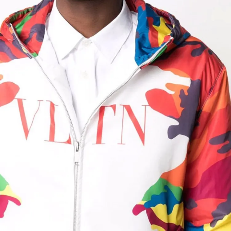 Valentino Vltn Camouflage Hooded Jacket-4