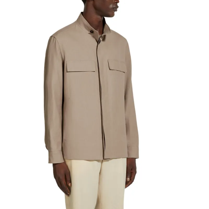 Ermenegildo Zegna Oasi Lino Overshirt-1