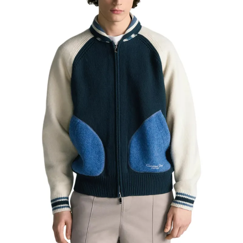 DIOR FW25 Sweater Men's Blue White-2