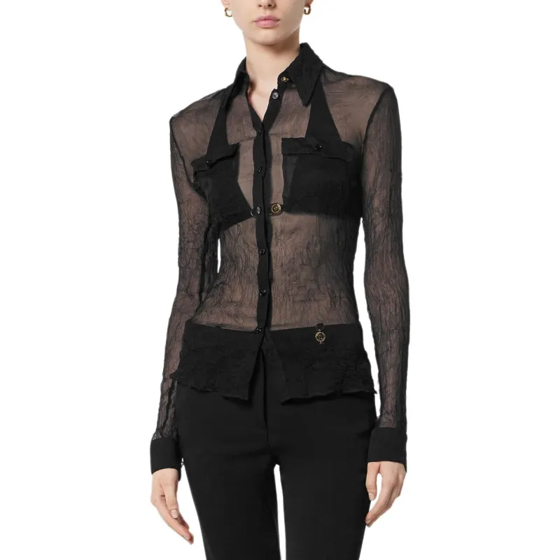 VERSACE SS25 Shirt Women's Black-1