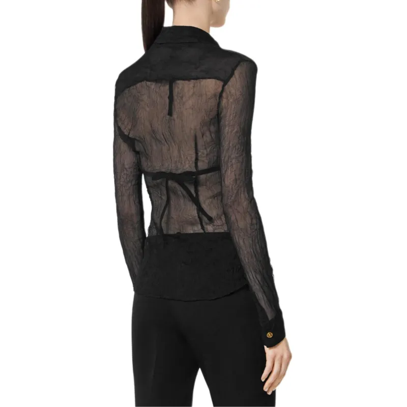 VERSACE SS25 Shirt Women's Black-2