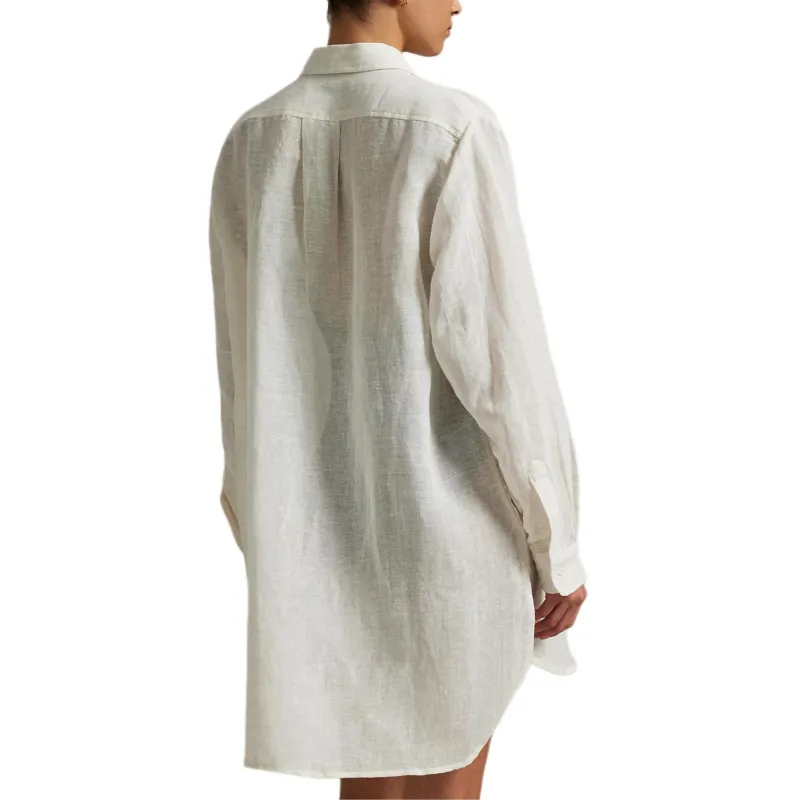 Polo Ralph Lauren Long Sleeved Dress Women's White-2
