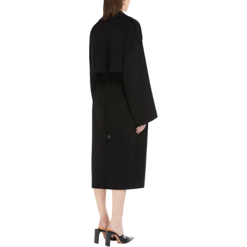 SportMa Trench Coat Women's Black-3