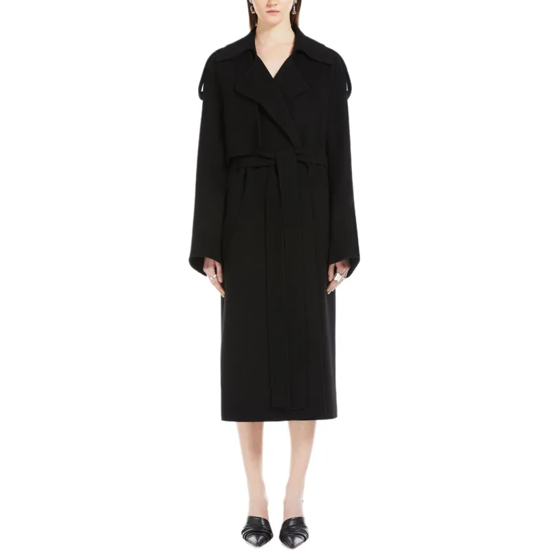SportMa Trench Coat Women's Black-2