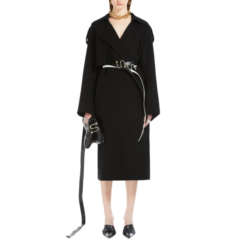 SportMa Trench Coat Women's Black-1