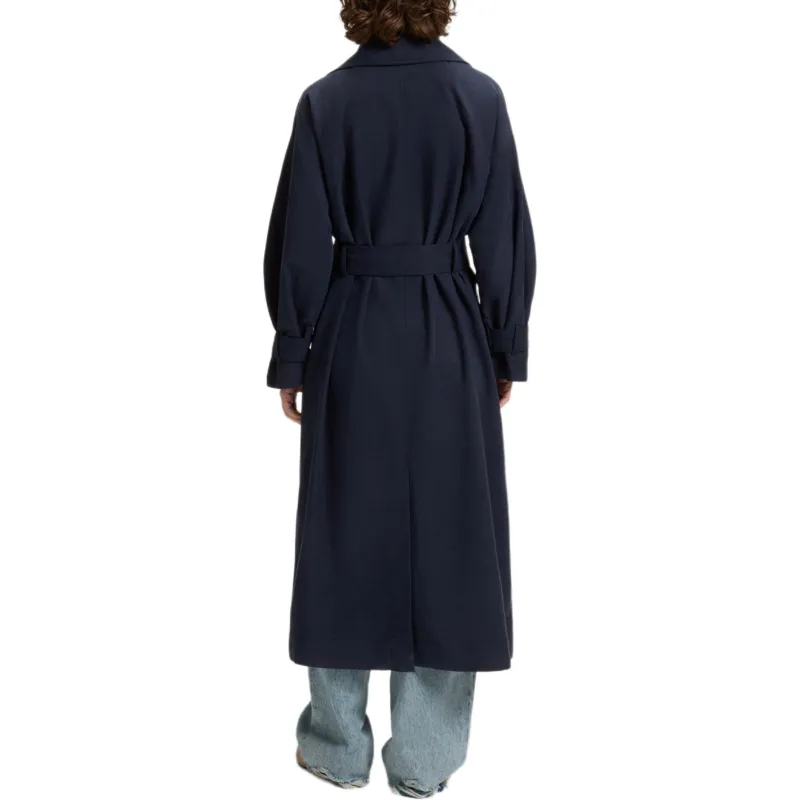 HUGO BOSS Trench Coat Women's Dark Blue-3
