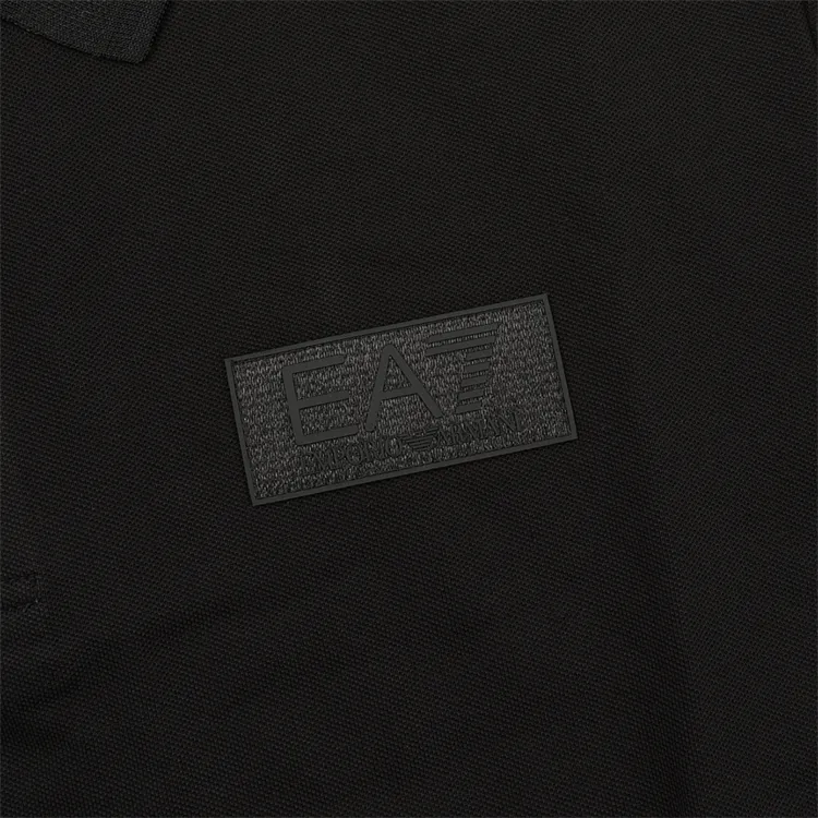 EMPORIO ARMANI EA7 SS25 Polo Shirt Men's Black-7