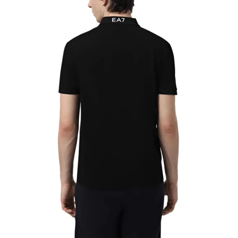 EMPORIO ARMANI EA7 SS25 Polo Shirt Men's Black-1