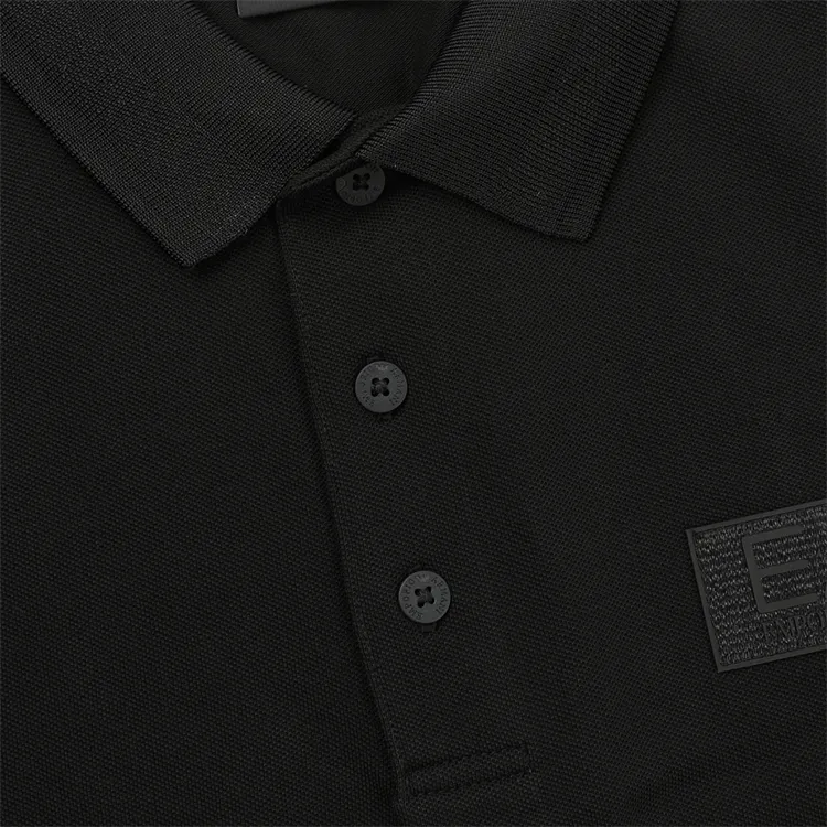 EMPORIO ARMANI EA7 SS25 Polo Shirt Men's Black-6