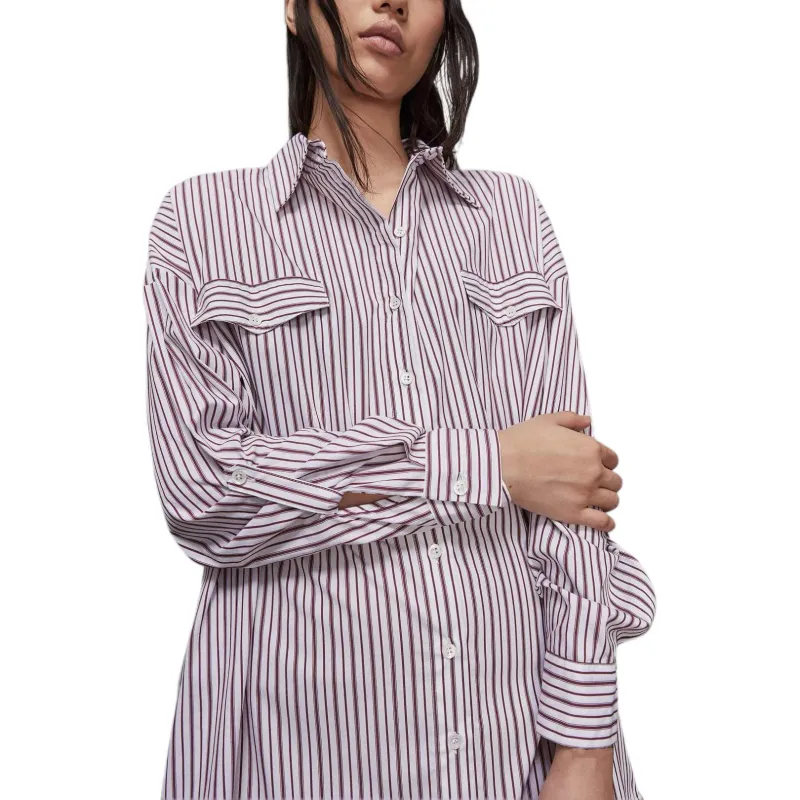 Patrizia Pepe Oversized Cotton Shirt Dress-4