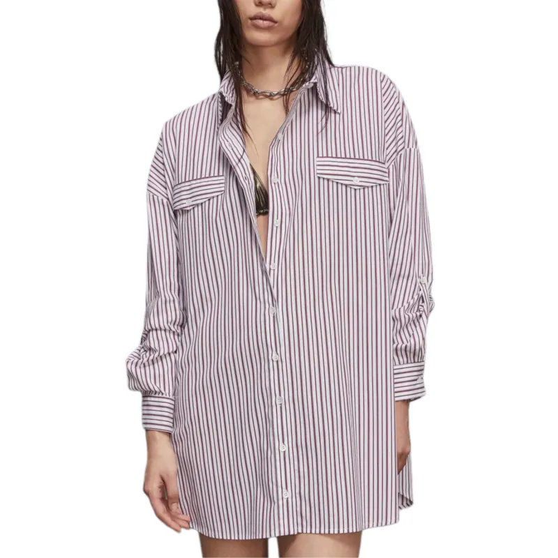 Patrizia Pepe Oversized Cotton Shirt Dress-1