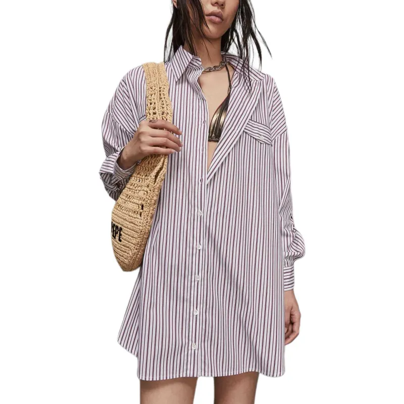 Patrizia Pepe Oversized Cotton Shirt Dress-2