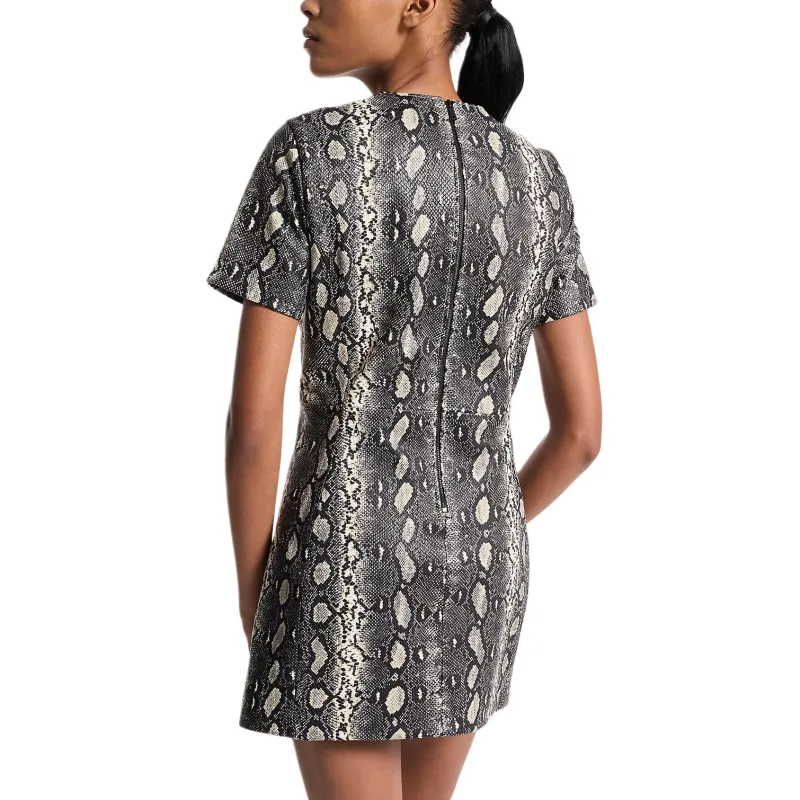 MICHAEL KORS Short Sleeved Dress Women's Black White-1