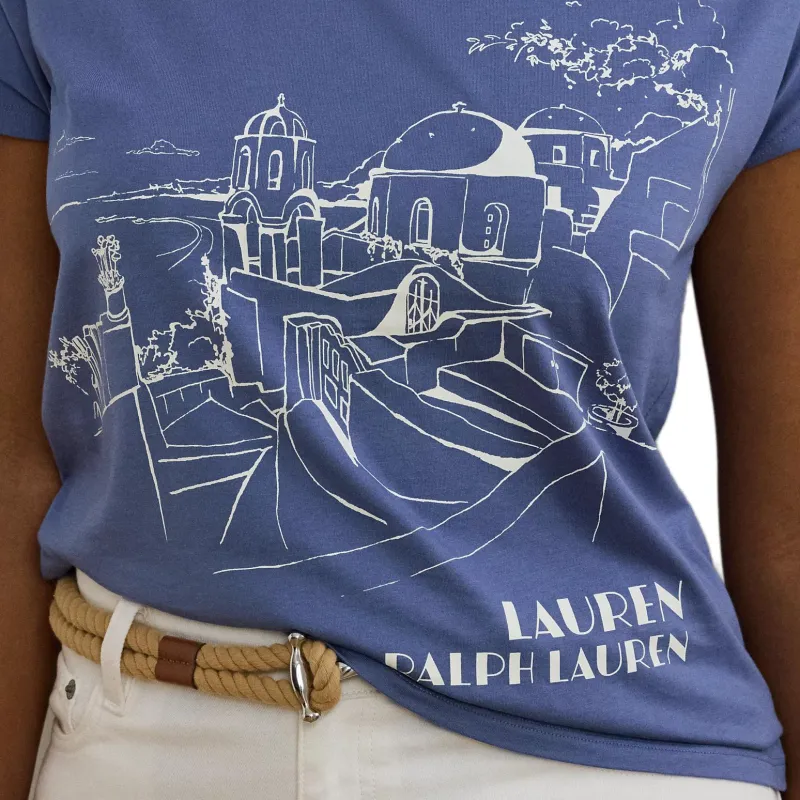 LAUREN RALPH LAUREN T Shirt Women's Blue-4