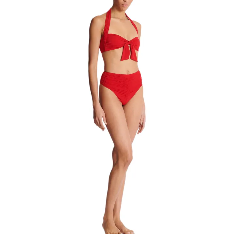 BALMAIN SS25 Two Piece Swimsuit Women's Red-3