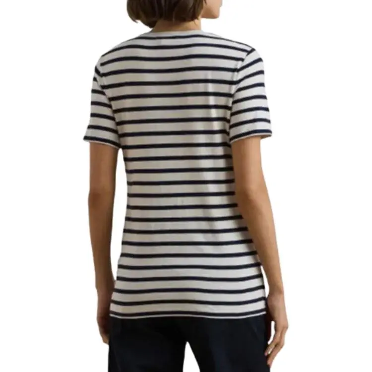LAUREN RALPH LAUREN Logo Striped Jersey T Shirt-1
