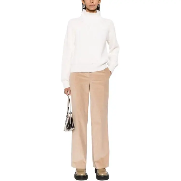 Lorena Antoniazzi Corduroy High waist Wide leg Trousers-1