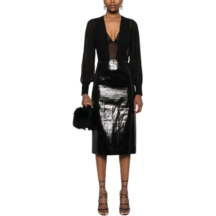 Elisabetta Franchi Silk Georgette Bodysuit-1