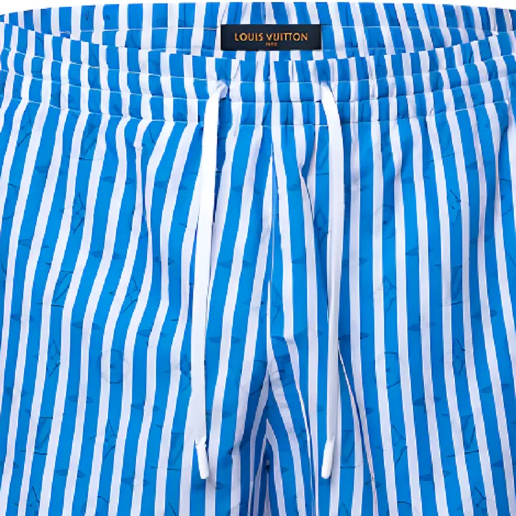 LOUIS VUITTON SS25 Beach Shorts Men's Blue-5