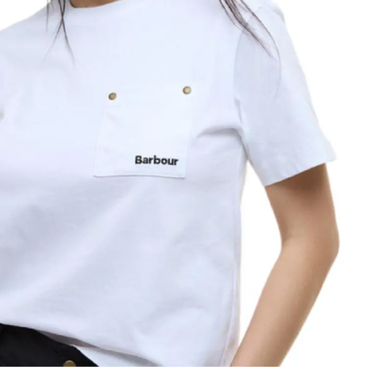 BARBOUR Regular T Shirt Women's White-4