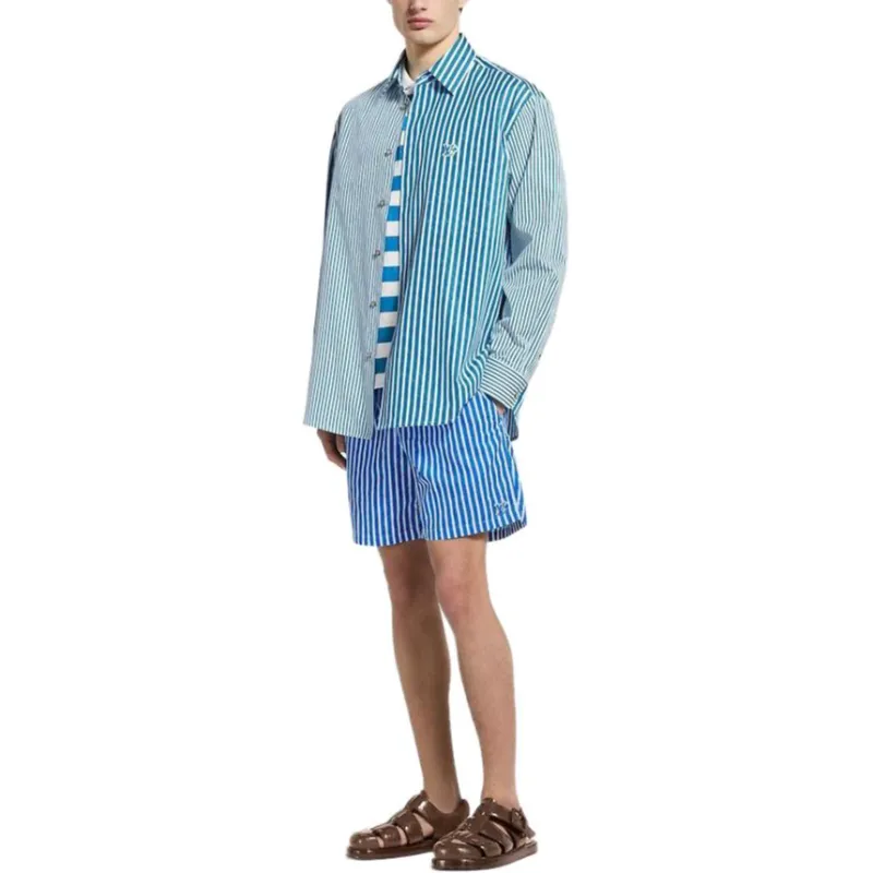 LOUIS VUITTON SS25 Beach Shorts Men's Blue-1