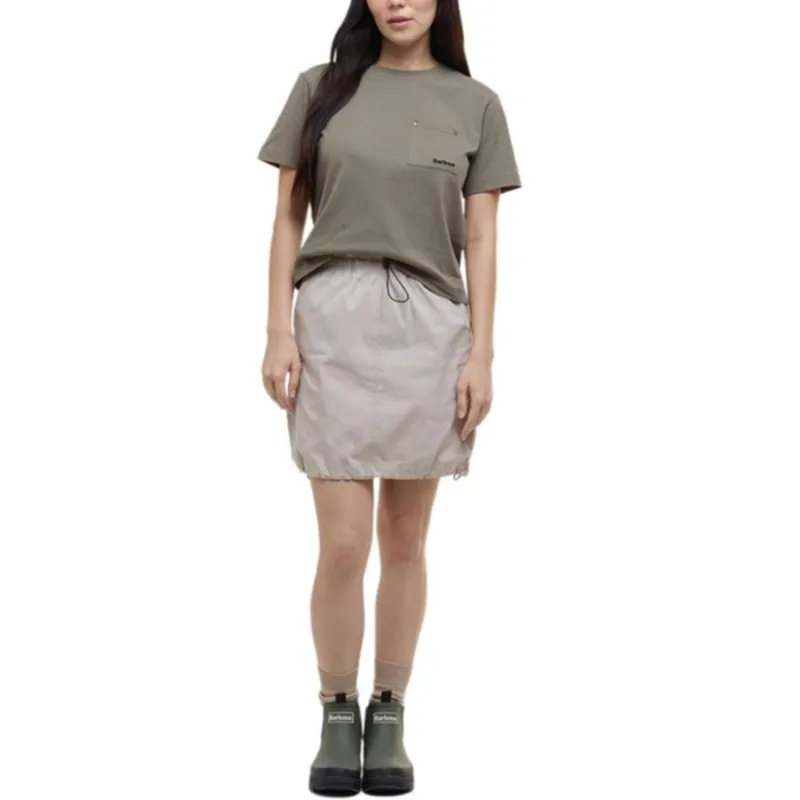 BARBOUR SS25 Regular T Shirt Women's Gray Green-2