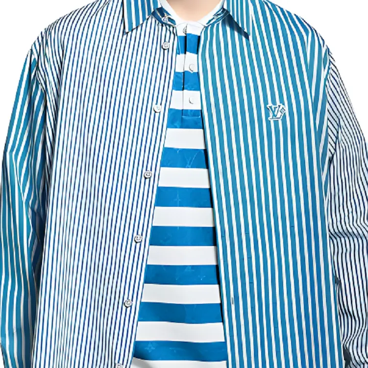 LOUIS VUITTON SS25 Shirt Men's Blue-4