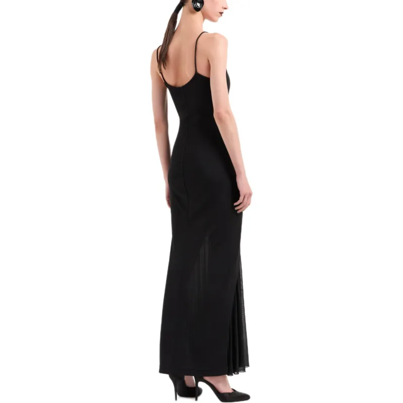 GIORGIO ARMANI Viscose Jersey Interlock Long Dress-2