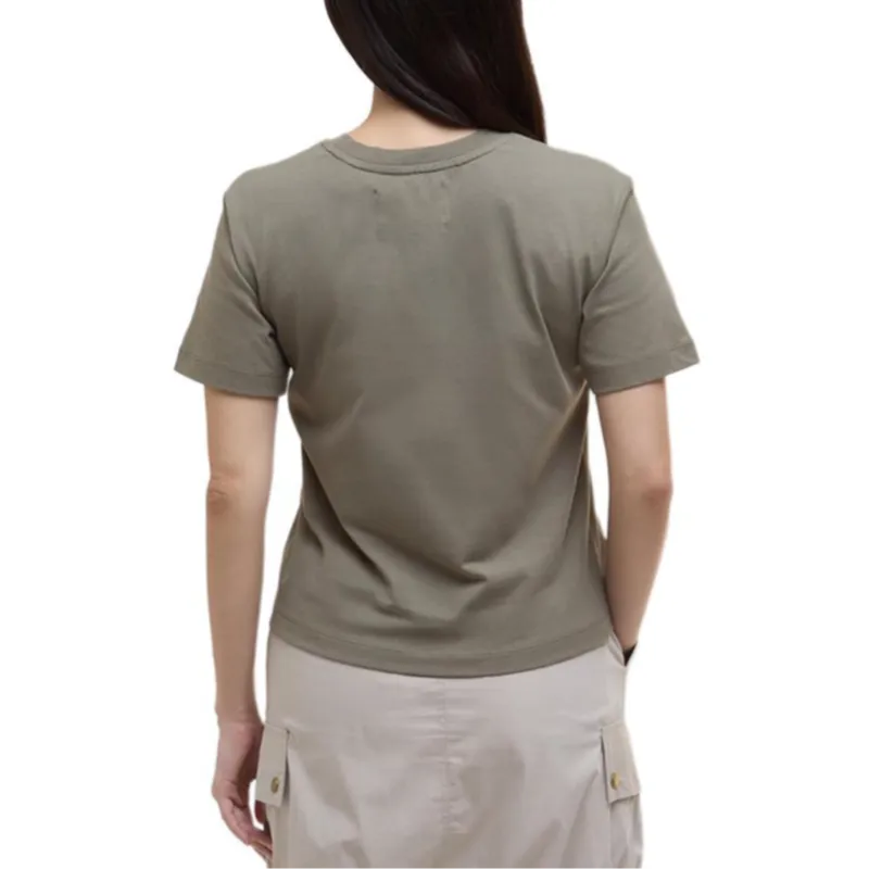 BARBOUR SS25 Regular T Shirt Women's Gray Green-3