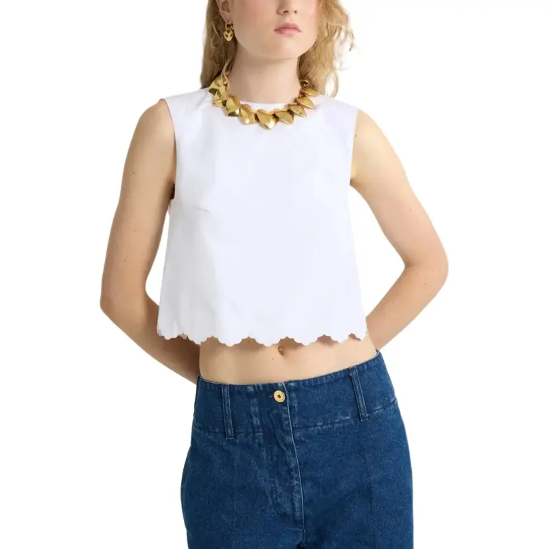 Patou Poplin Crop Top-1