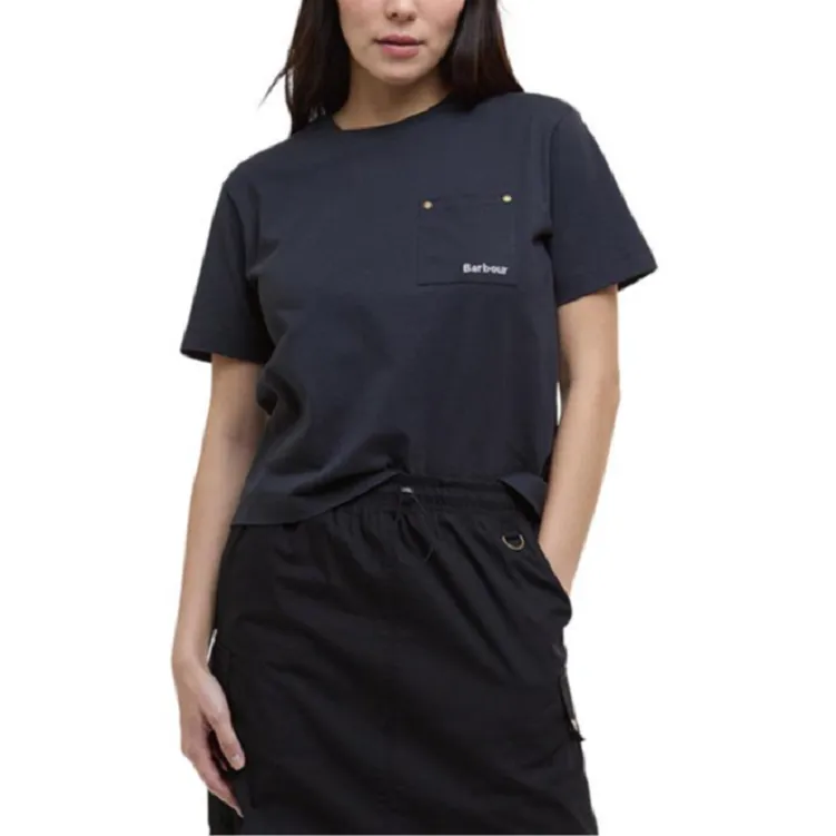 BARBOUR SS25 Regular T Shirt Women's Black-1