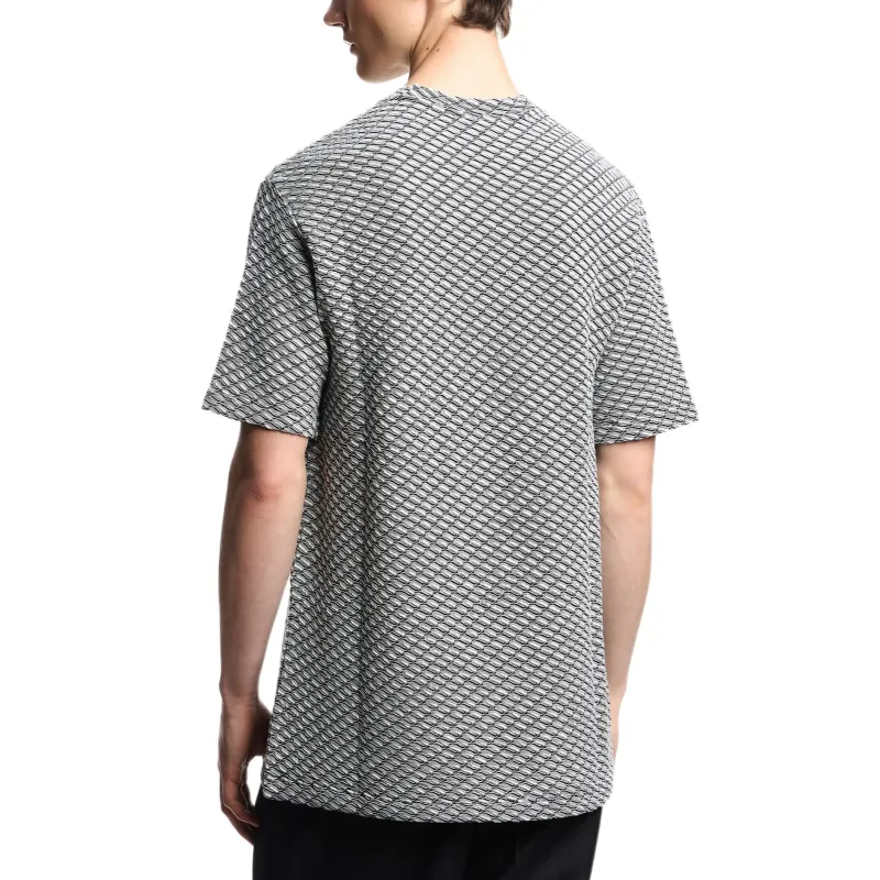 EMPORIO ARMANI FW25 T Shirt Men's Black White-2
