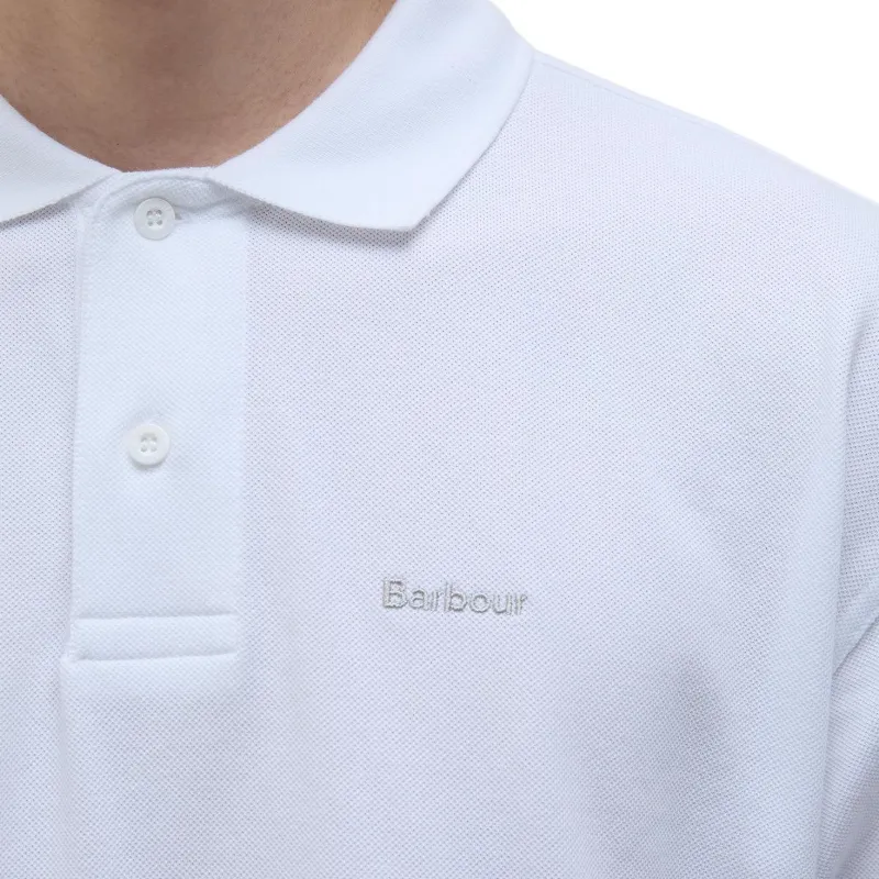 BARBOUR Polo Shirts Men White-4