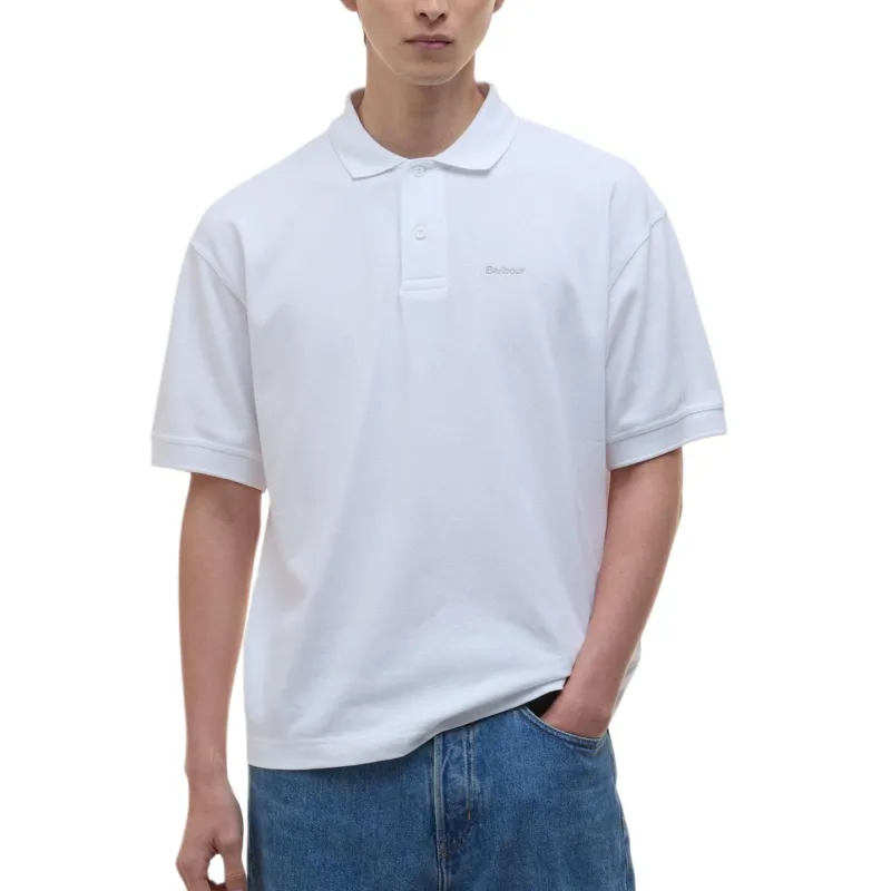 BARBOUR Polo Shirts Men White-1