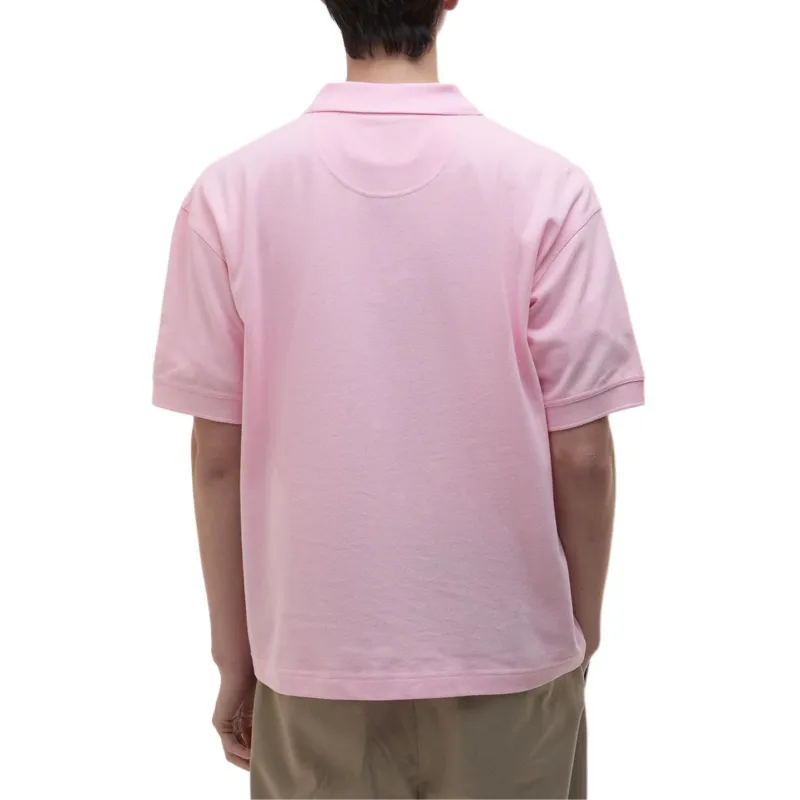 BARBOUR SS25 Polo Shirt Unisex Light Pink-3