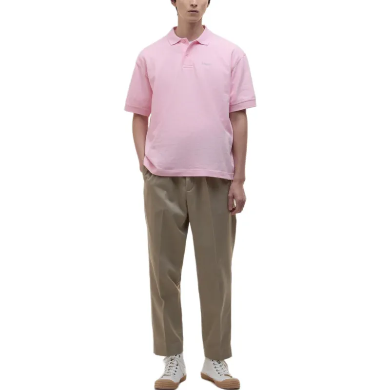 BARBOUR SS25 Polo Shirt Unisex Light Pink-2