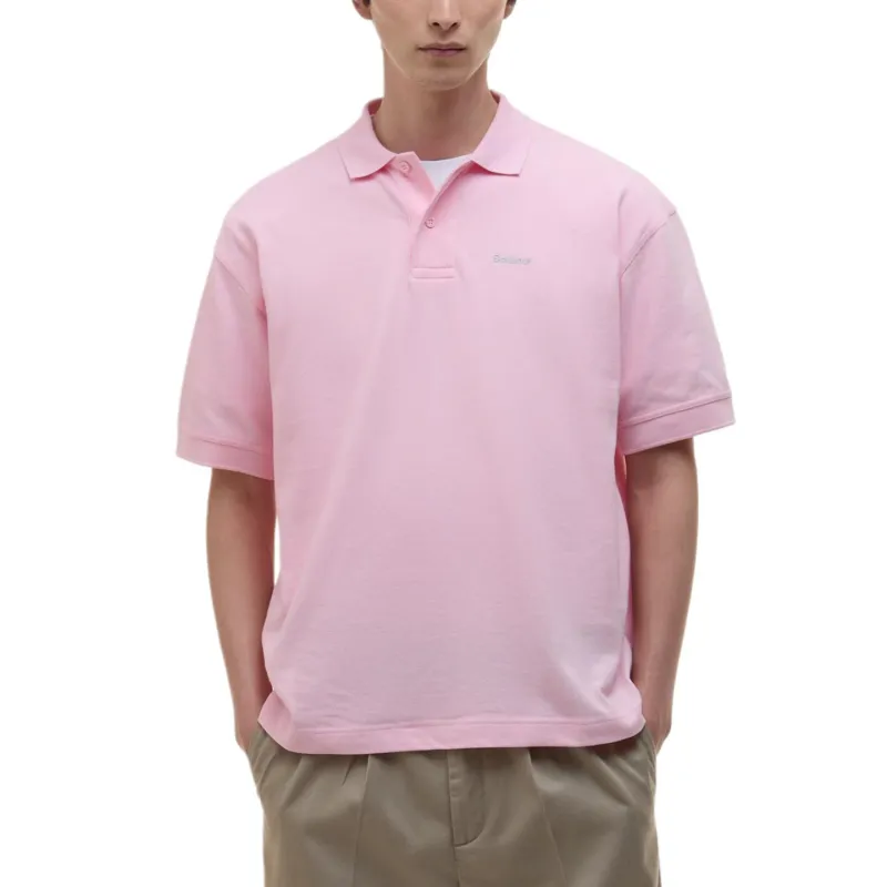 BARBOUR SS25 Polo Shirt Unisex Light Pink-1