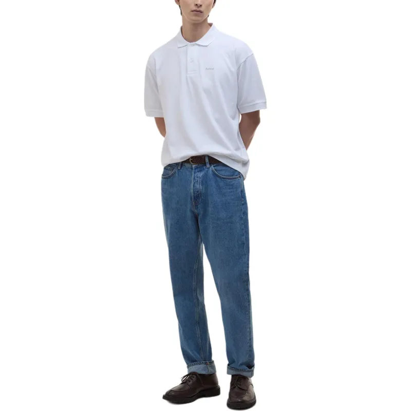 BARBOUR Polo Shirts Men White-2
