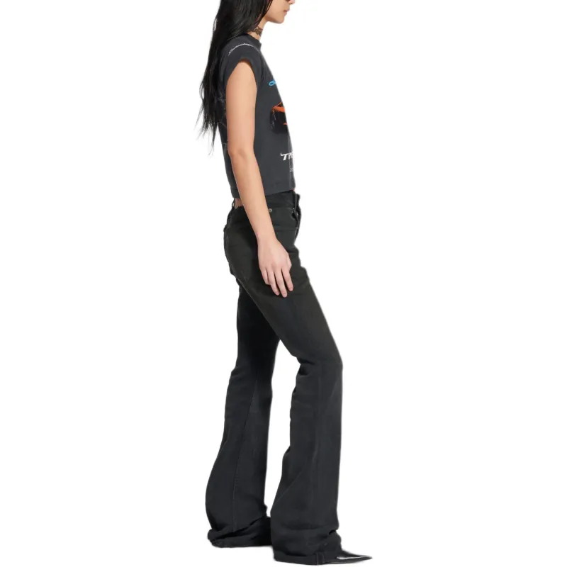 Balenciaga x Automobili Lamborghini Regular T Shirt Women's Black Slim Fit-4