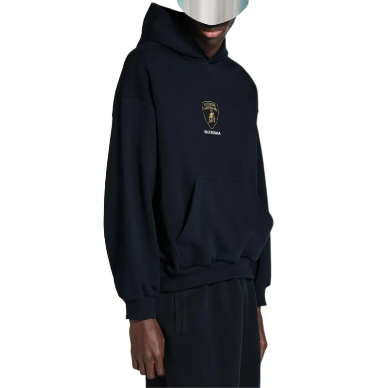 Balenciaga x Automobili Lamborghini Sweatshirt Regular Fit Men's Black-5