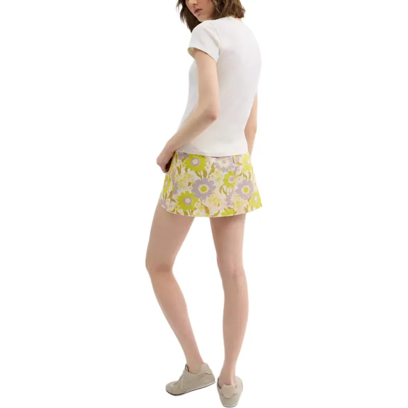 COACH SS25 Casual Short Skirts Women's Floral Yellow-2