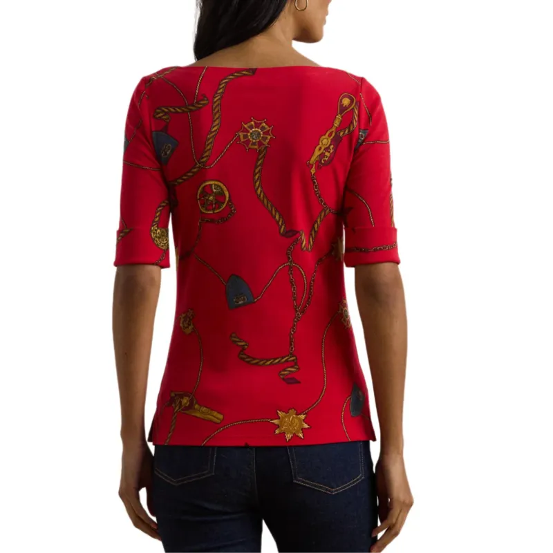 LAUREN RALPH LAUREN Regular T Shirt Women's Red-3