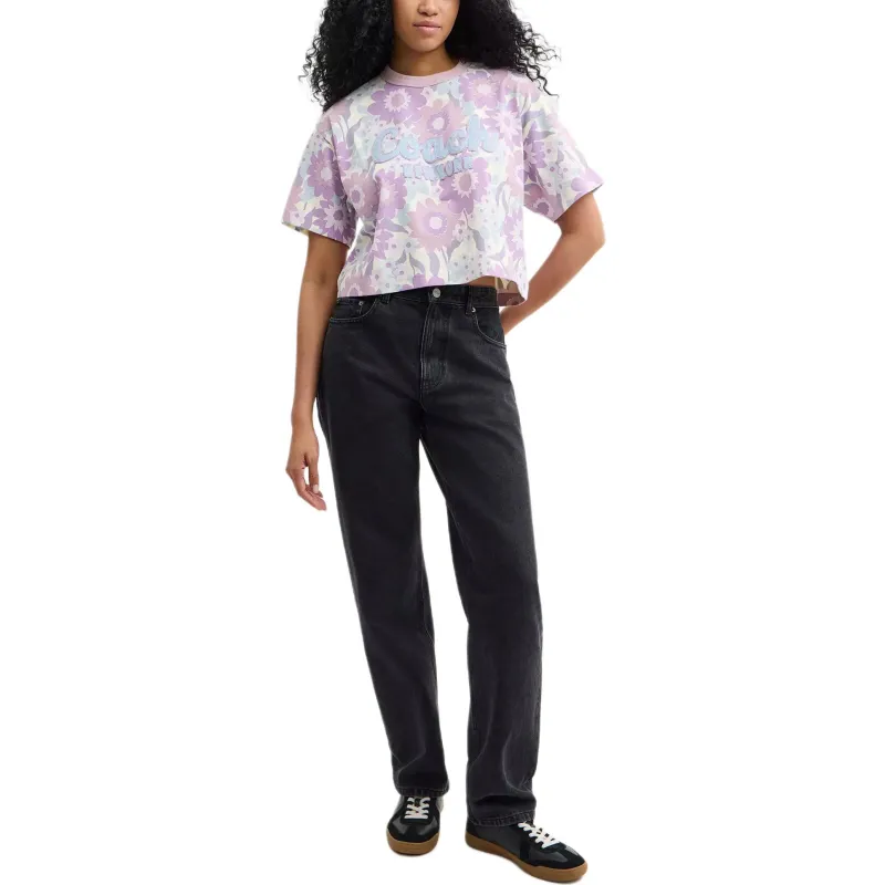COACH SS25 Regular T Shirt Women's Purple-1