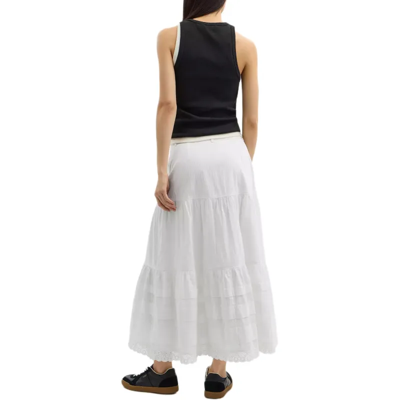 COACH SS25 Casual Long Skirt Women's White-2