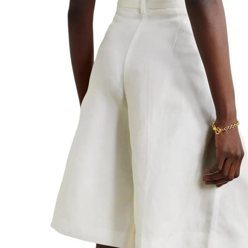 NILI LOTAN Casual Shorts Women's White-2