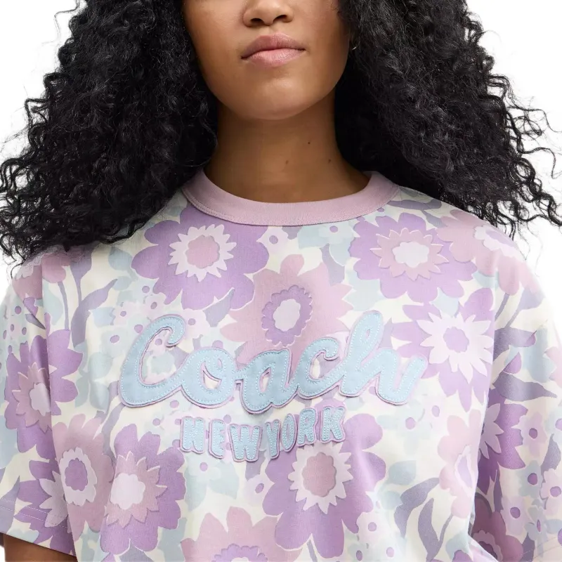 COACH SS25 Regular T Shirt Women's Purple-3